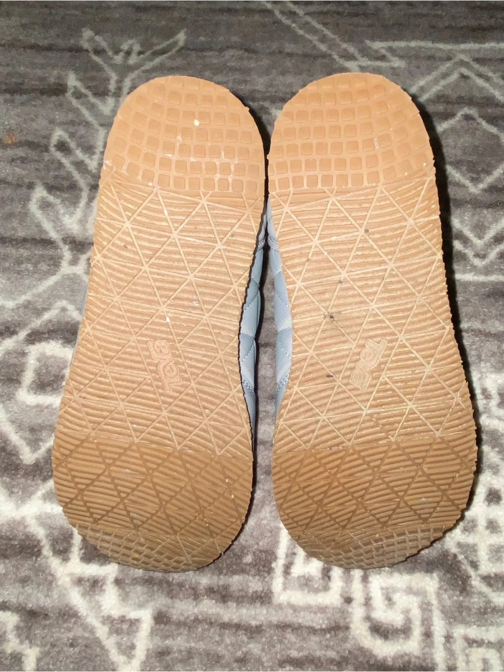Teva Quilted Slip-On Bootie in Light Gray with Tan Sole